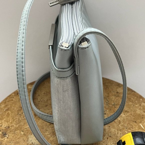 Kenneth Cole Reaction Women's Gray Inner Pocket Crossbody Strap Shoulder Bag - Picture 4 of 13